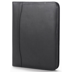 Custom Logo Quinley Leather Zip Padfolio